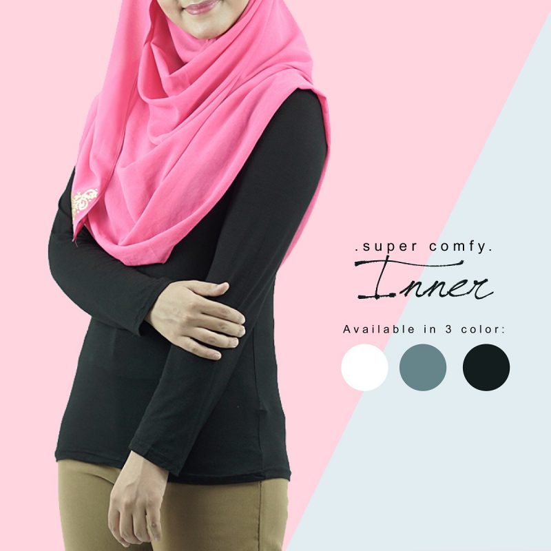 Fesyen Rasa Sayang, inner muslimah, Inna Inner Muslimah Black Color