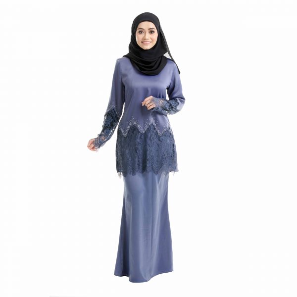 Aimi Kurung Aegen Blue Front