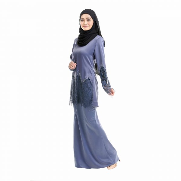 Aimi Kurung Aegen Blue Left Side