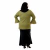 Dawish Blouse Moss Green Color Back