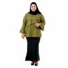 Dawish Blouse Moss Green Color Front
