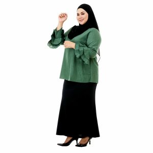 Lessa Blouse Pickle Green Color Side