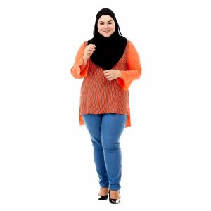 Sinar Blouse Orange Color Front